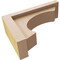 Ekena Millwork 3"W x 9"D x 6"H Classic Emerson Rough Cedar Woodgrain TimberThane Corbel, Primed Tan CORUR03X09X06EMRRCPR - alternate 4